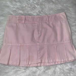 Pink Vince mini skirt